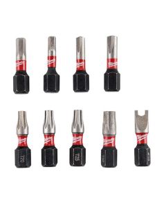 MLW48-32-4620 image(0) - Milwaukee Tool SHOCKWAVE Impact Security Insert Bit Set - 9PC