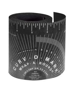 SRW14752 image(0) - Curvo-O-Mark by Jackson Safety Curv-O-Mark by Jackson Safety - Medium Wrap-A-Round Pipe Ruler - Black