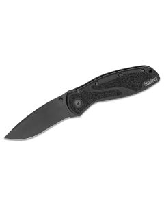 KER1670BLK image(0) - Kershaw Blur Assisted Open Inset Liner Lock Do-it-All Blade EDC Folding Pocket Knife - Black