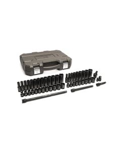 KDT86533 image(0) - GearWrench 49 Piece 3/8 Inch Drive 6 Point Standard & Deep Impact SAE/Metric Socket Set