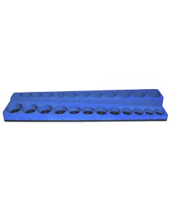 MTSSD3810 image(0) - Mechanic's Time Savers 3/8 in. 24-Hole MagnaCaddy, Blue