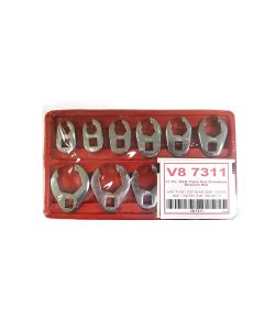 V8T7311 image(0) - V-8 Tools 11 PC. SAE FLARE NUT CROWFOOT WR. SET