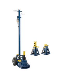 OMEHW93735AC image(0) - Omega 25 ton axle jack with 25 ton jack stands