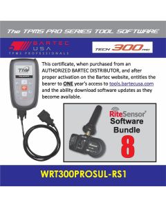 BATWRT300PROSULRS1E image(0) - Bartec USA 1 Year Software License for the Tech300PROC w/ 8 RITE-SENSORS