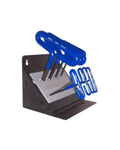 EKL56168 image(0) - Eklind Tool Company HEX KEY SET 8 PC T-HANDLE 6IN. METRIC IN STAND