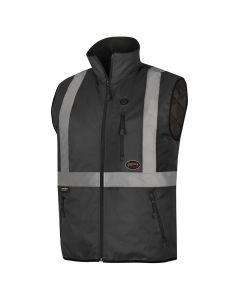 SRWV1210270U-XL image(0) - Pioneer Pioneer - Heated Safety Vest - Hi-Vis Black - Size XL