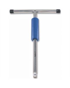 VIMTT500 image(0) - VIM Tools 1/2 Inch Turbo T, Speed T Handle Wrench, Stainless Steel with Blue Handle