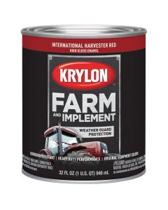 DUP2024 image(0) - Krylon FARM PAINTS; INT HARVESTER RED; 32 OZ. QUART;