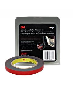 MMM6384 image(0) - 3M FOAM TAPE-ACRYLIC GRAY 1/2" X 5YDS 1.2MM 12/CASE