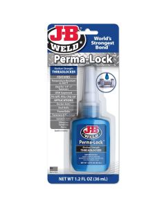 JBW24236 image(0) - J B Weld J-B Weld 24236 Perma-Lock Medium Strength Threadlocker - Blue - 36 ml.