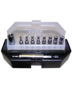 VIMVIS108 image(0) - VIM Tools Ball TORX Bit Set, 11 Piece T10 Thru T50, 1/4Mag.Driver & Bit Holder, Black Box