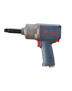 IRT2235QTIMAX-2 image(1) - Ingersoll Rand 1/2 Inch Air Impact Wrench, 2 Inch Ext Anvil, Quiet, 1300 ft-lb Torque, Titanium Hammercase, Friction Ring Retainer, Pistol Grip