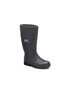 Blundstone Steel Toe Gumboots-Waterproof, Metarsal Guard, Puncture Resistant Midsole, Grey, AU size 8, US size 9