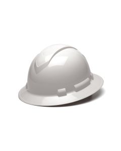 PYRHP54110 image(0) - Pyramex Ridgeline Hard Hat - White-Ridgeline Cap Style 4 Pt Ratchet Suspension