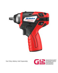 ACDARI12104T image(0) - ACDelco ACDelco G12 Series 12V Cordless Li-ion 3/8" 90 ft-lbs. Impact Wrench - Bare Tool Only