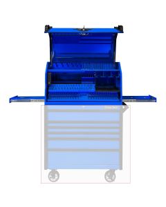 EXTPWS4124BL image(1) - Extreme Tools PWS Series 41in W x 24in D Deluxe Extreme Portable Workstation, Gloss Blue - Chest Only