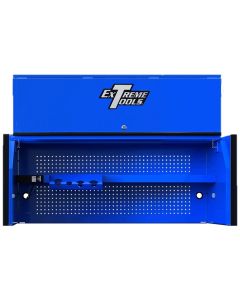 EXTRX552501HCBLBK image(0) - Extreme Tools Extreme Tools RX Series Professional 55"W x 25"D Extreme Power Workstation&reg; Hutch Blue, Black Drawer Pulls