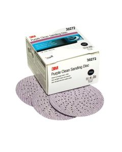 MMM30272 image(0) - 3M PURPLE CLEAN SANDING HOOKIT DISC 3 IN P500 50/BOX