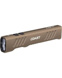 COS31104 image(0) - COAST Products Slayer Pro 1150 Lumen Rechargeable Flashlight with Beamsaver Memory Mode - Dune Brown