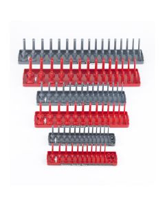 HNE92000 image(0) - Hansen Global Soc Tray 6-Pack Assortment, Red/Gray