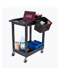 Luxor 24 x 18 Plastic Utility Tub Cart w/ Bins