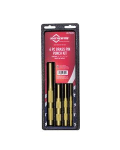 Mayhew 4PC Brass Pin Punch Set Display