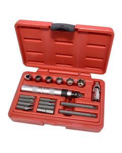 KTI71717 image(0) - K Tool International Impact Driver Set 18 Piece 3/8 in. Dr