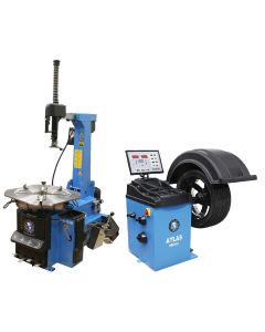 ATETCWB-COMBO3-FPD image(0) - Atlas Automotive Equipment Atlas Equipment TC755 Rim Clamp Tire Changer + WB49-2 Wheel Balancer Combo Package