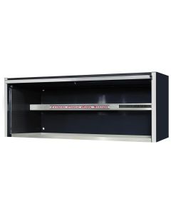 EXTEX7201HCQBKCR image(0) - Extreme Tools EXQ Series 72"W x 30"D Professional Extreme Power Workstation Hutch  Black w Chrome Handle