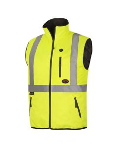 SRWV1210260U-2XL image(0) - Pioneer Heated Safety Vest - Hi-Vis Yellow/Green - Size 2XL