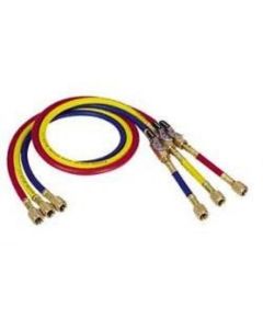 MSC90264-72 image(1) - Mastercool 72" YELLOW CHARGING HOSE W/MANUAL SHUT-OFF