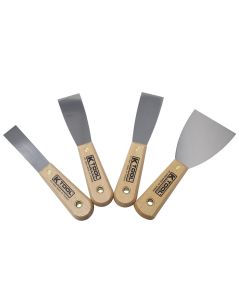 KTI70004 image(0) - K Tool International Scaper/Putty Knife Set 4 Piece