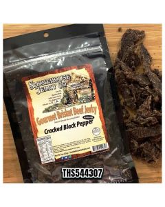 THS610079-544307 image(0) - Smokehouse Jerky Cracked Black Pepper Beef Jerky 3  Ounce - Beef Jerky