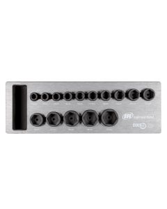 IRTDXSK2M15 image(0) - Ingersoll Rand DXS2 Drive Hex Metric Impact Socket Set, 15-Piece